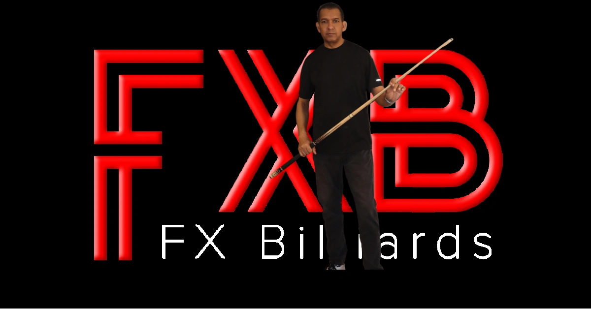 Bryan Mitchell, founder of FX Billiards, at a pool table